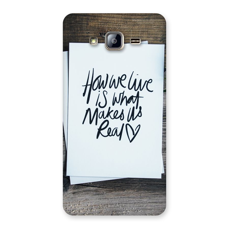 How We Live Back Case for Galaxy On5
