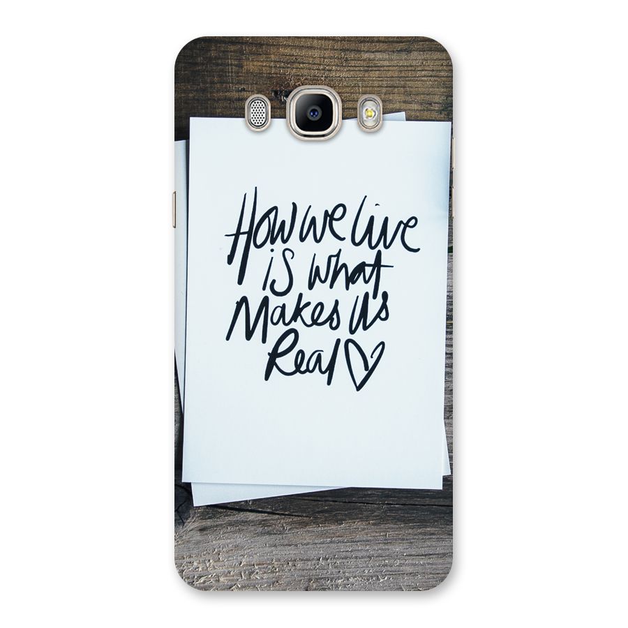 How We Live Back Case for Galaxy On8