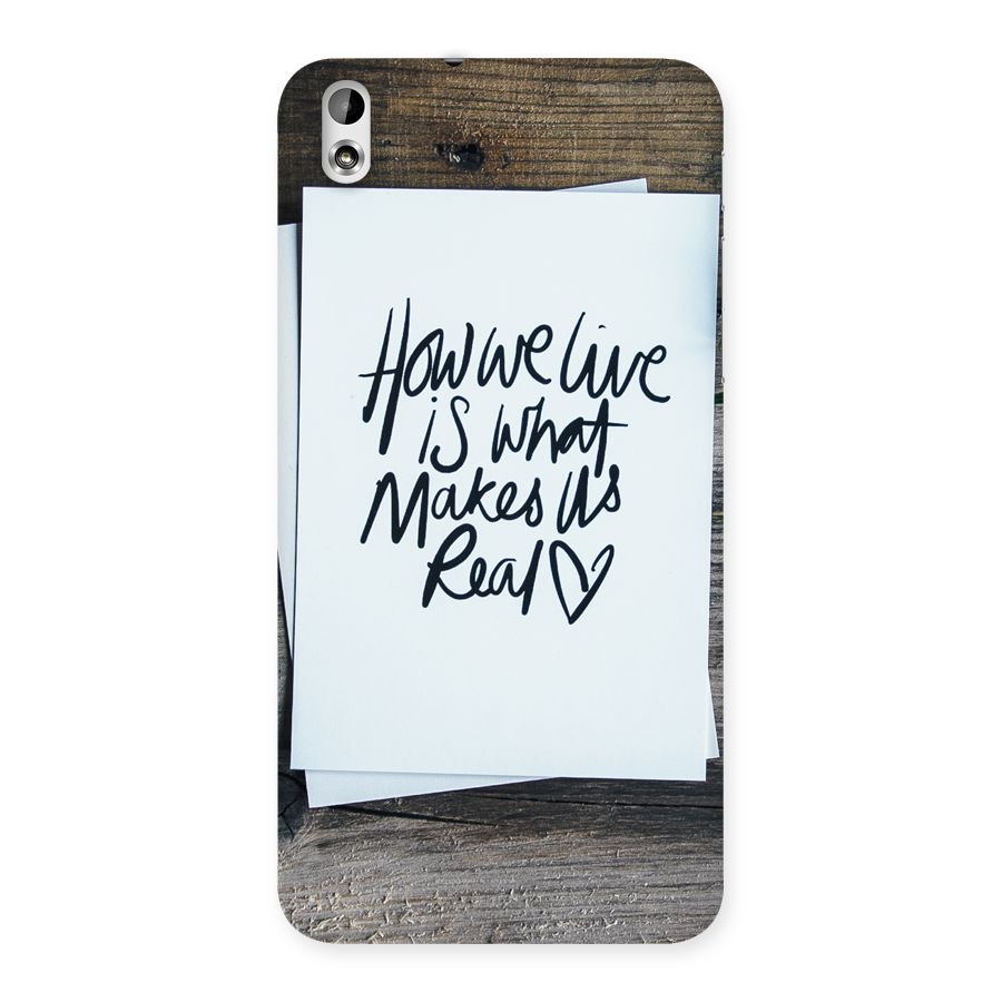 How We Live Back Case for HTC Desire 816g