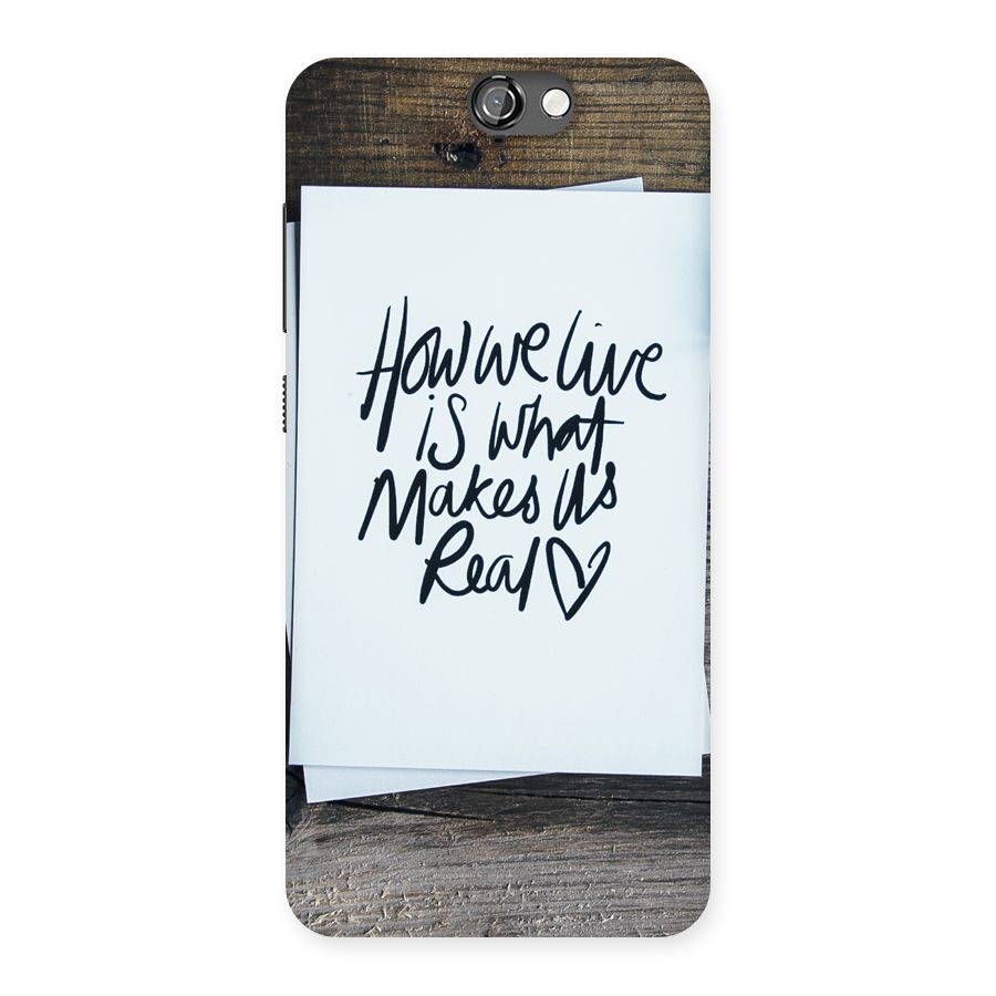 How We Live Back Case for HTC One A9