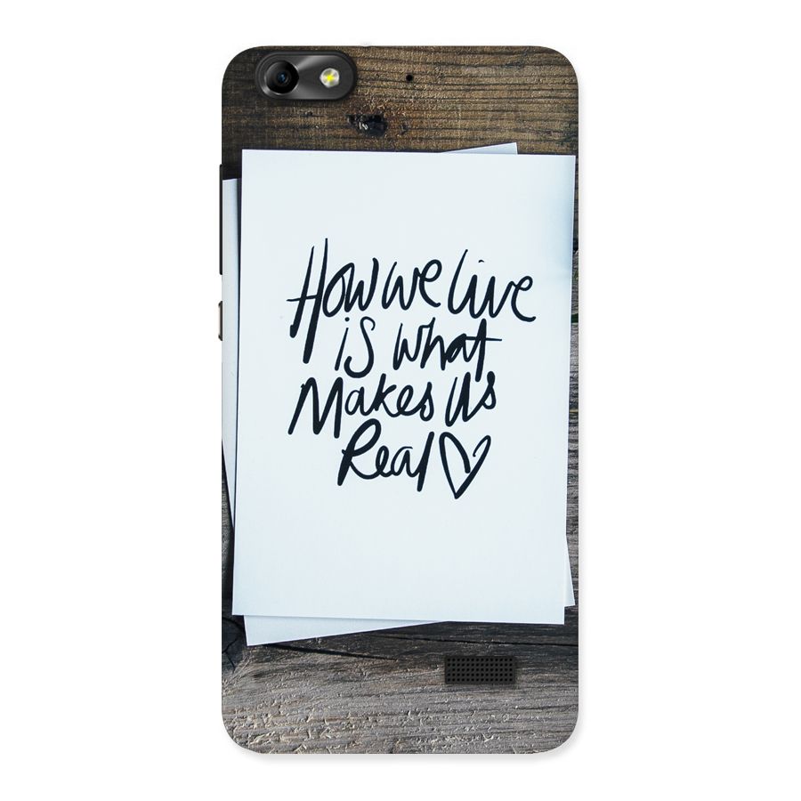How We Live Back Case for Honor 4C