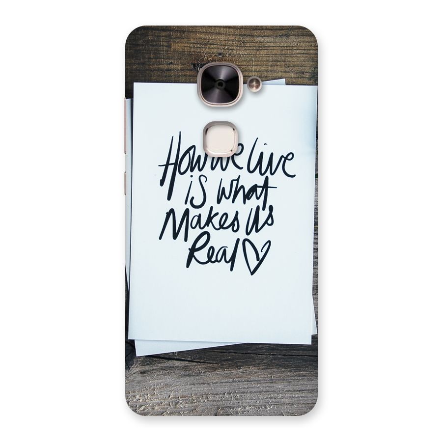 How We Live Back Case for Le 2