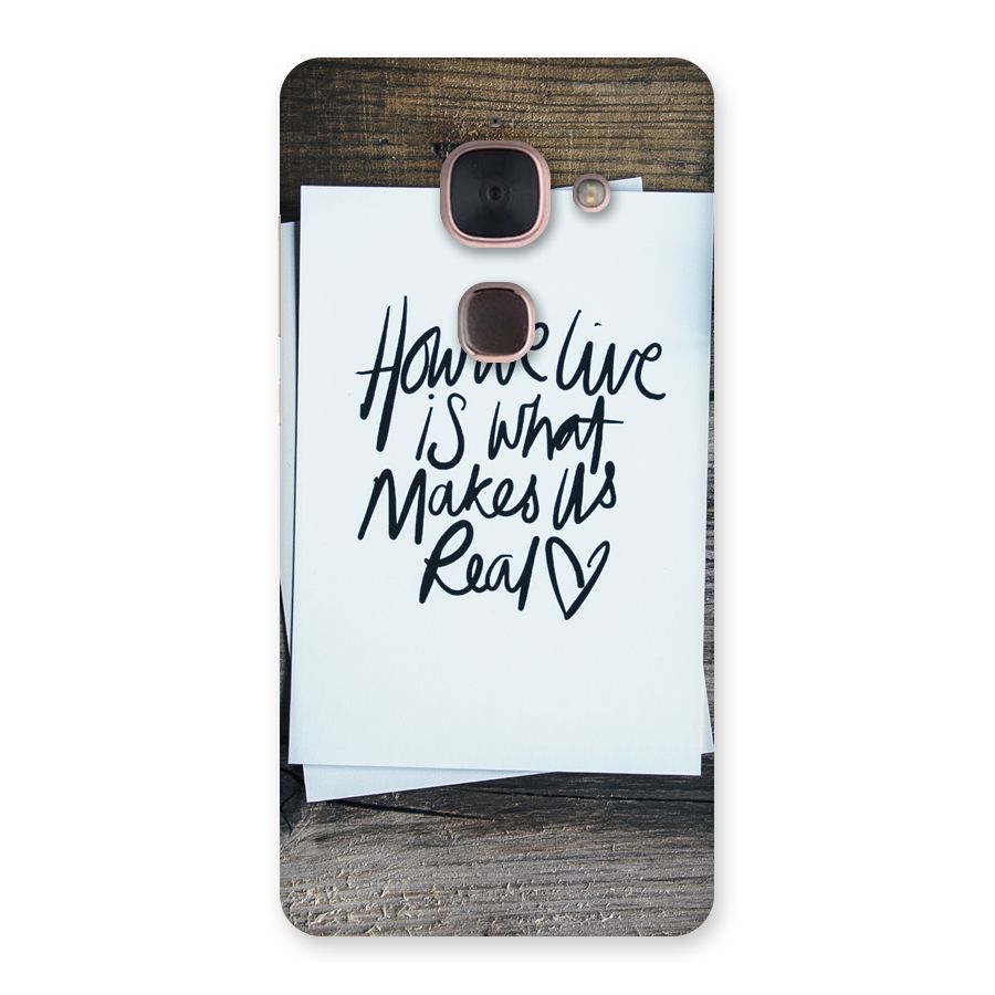 How We Live Back Case for Le Max 2
