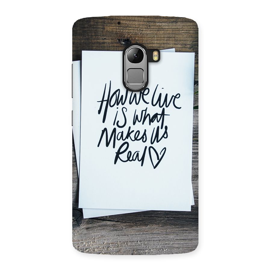 How We Live Back Case for Lenovo K4 Note