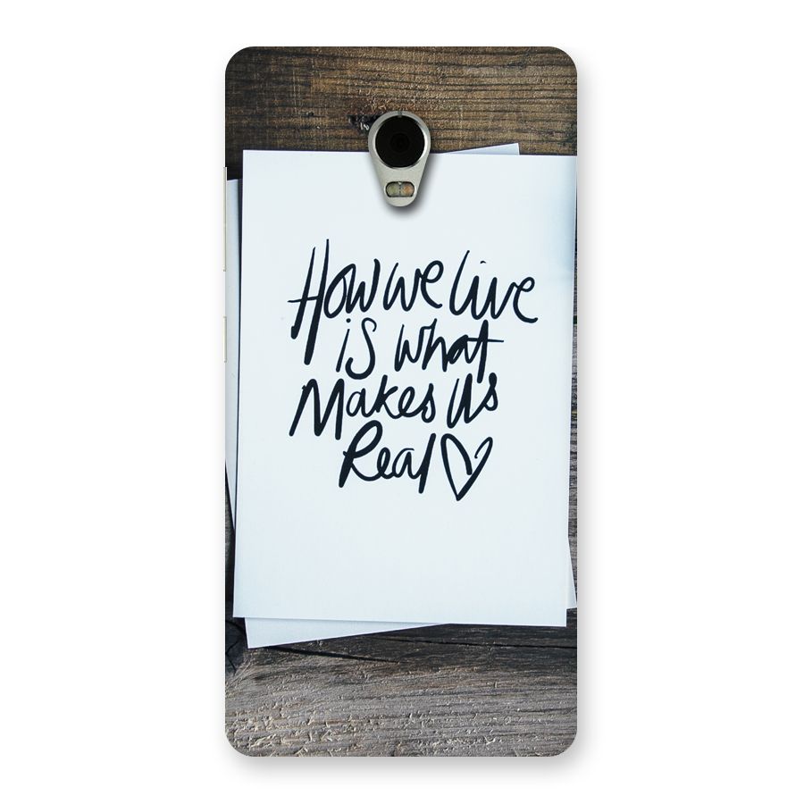 How We Live Back Case for Lenovo Vibe P1