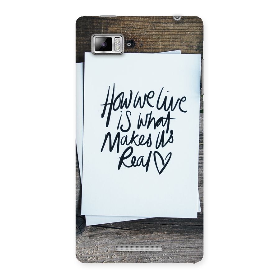 How We Live Back Case for Lenovo Vibe Z K910