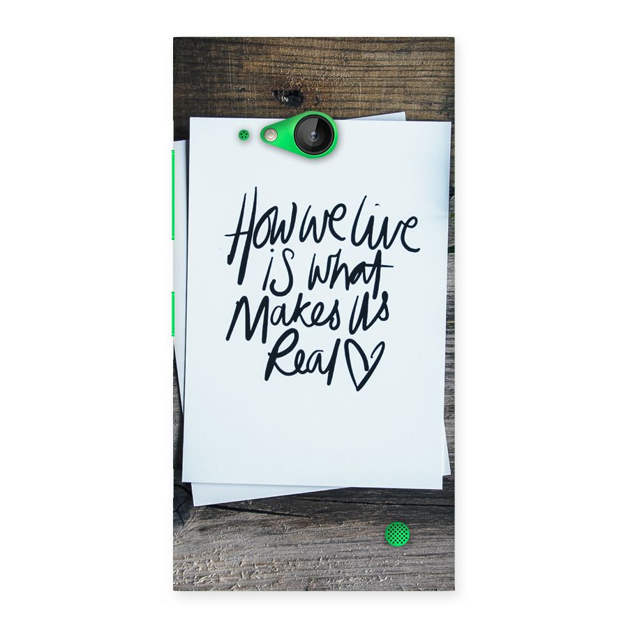 How We Live Back Case for Lumia 730