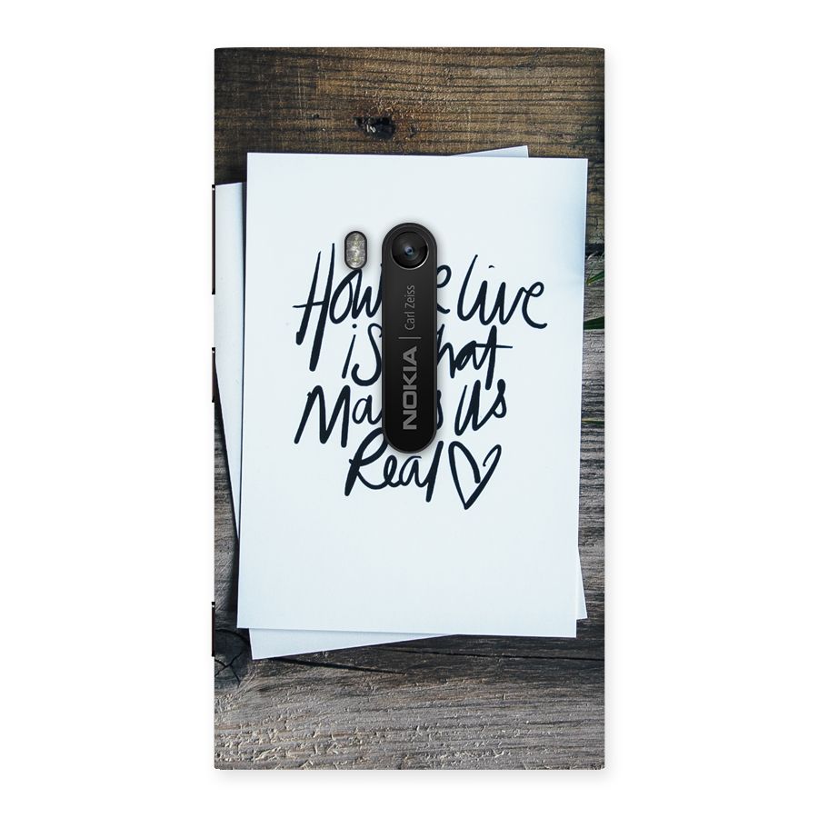 How We Live Back Case for Lumia 920