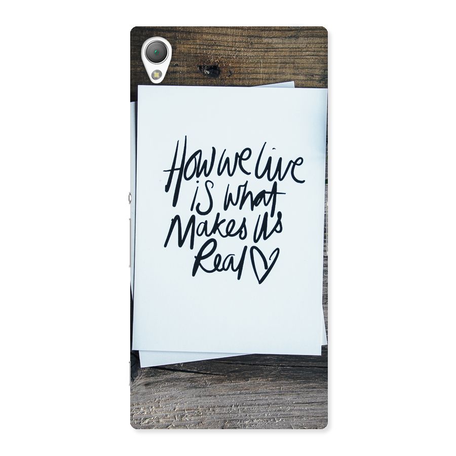 How We Live Back Case for Sony Xperia Z3