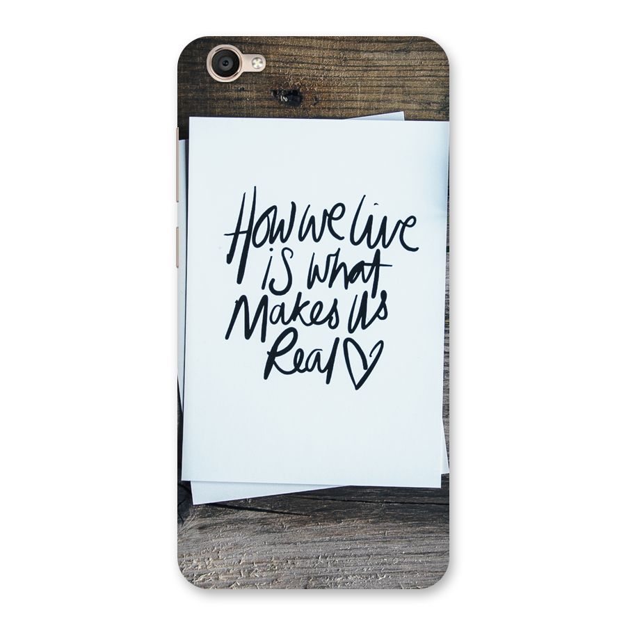 How We Live Back Case for Vivo Y55L