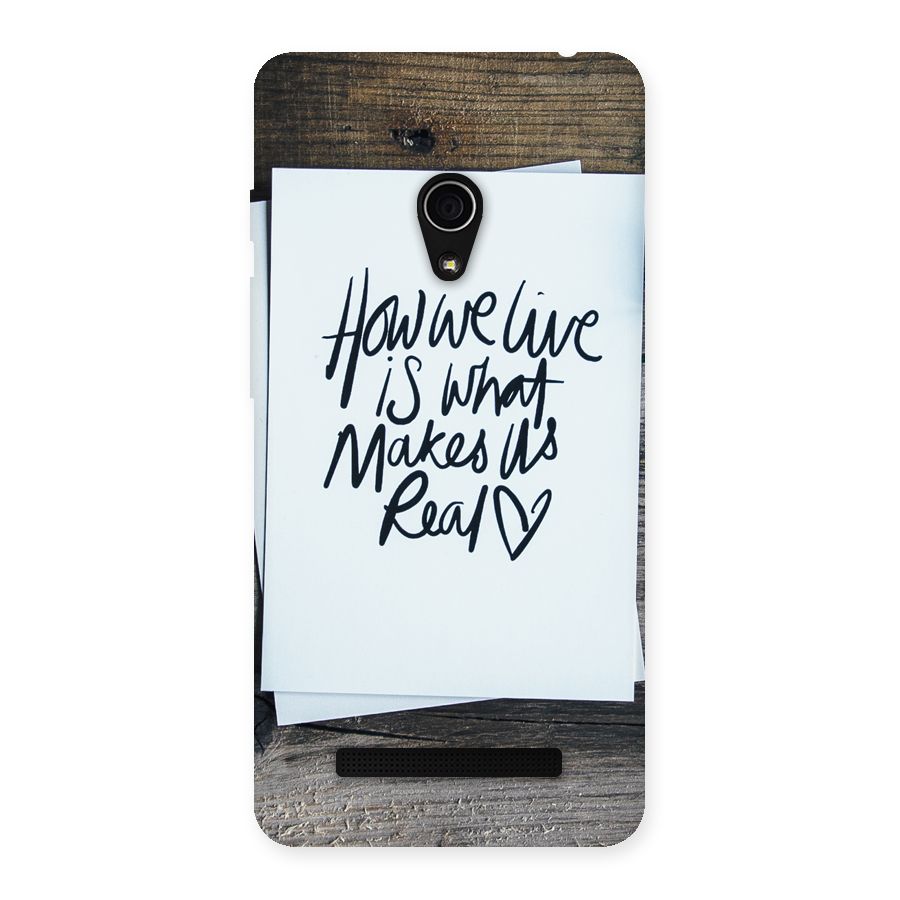 How We Live Back Case for Zenfone 5