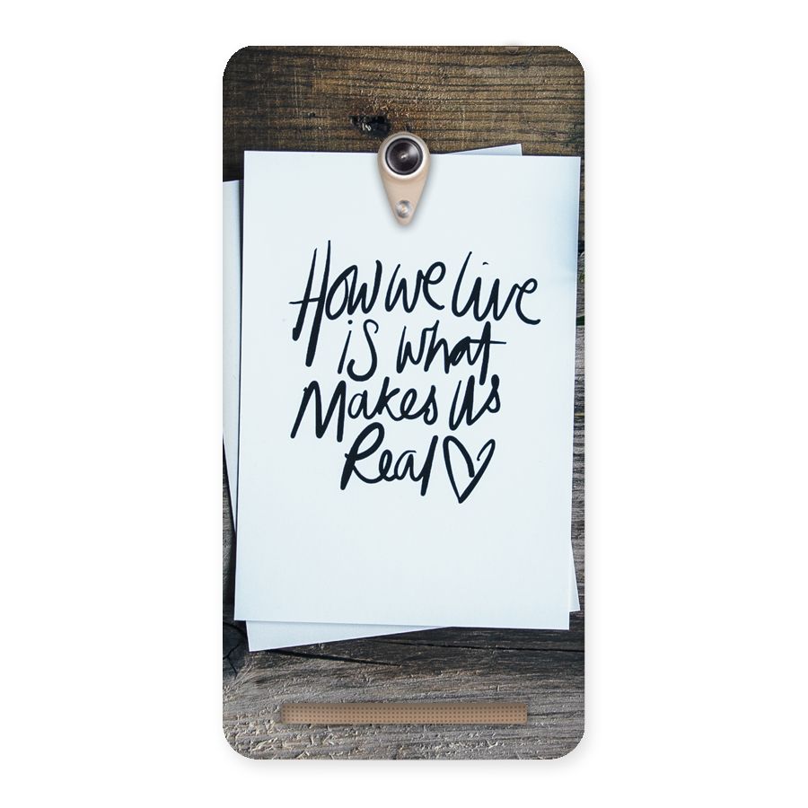 How We Live Back Case for Zenfone 6
