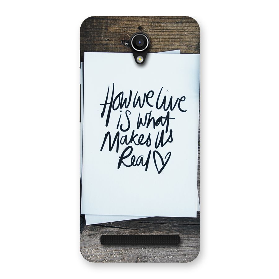 How We Live Back Case for Zenfone Go