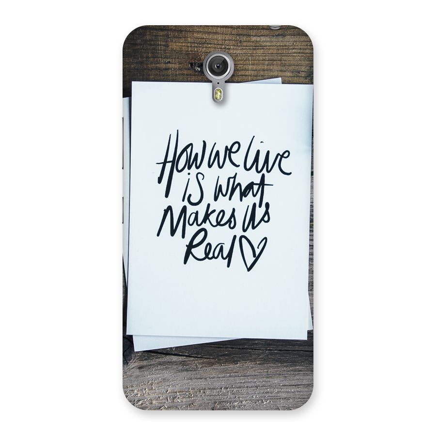 How We Live Back Case for Zuk Z1