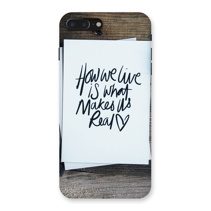 How We Live Back Case for iPhone 7 Plus