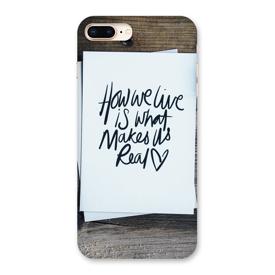 How We Live Back Case for iPhone 8 Plus