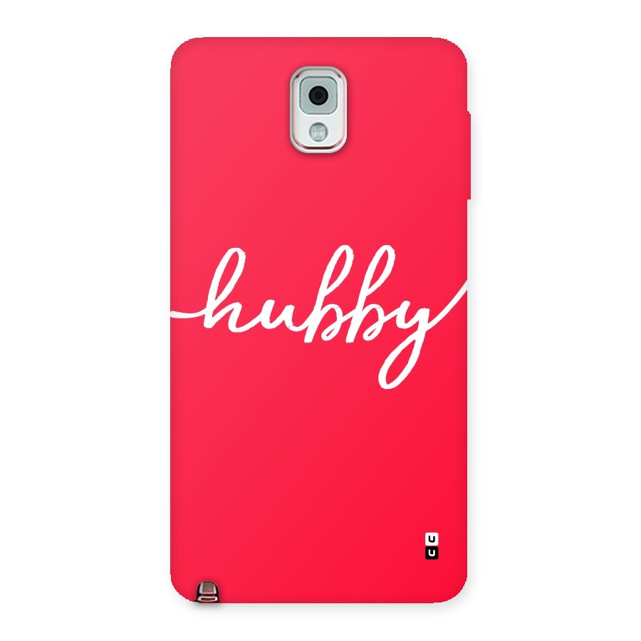 Hubby Back Case for Galaxy Note 3