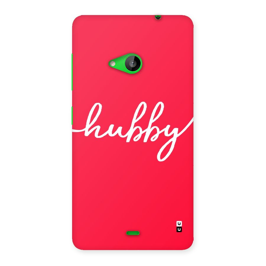 Hubby Back Case for Lumia 535