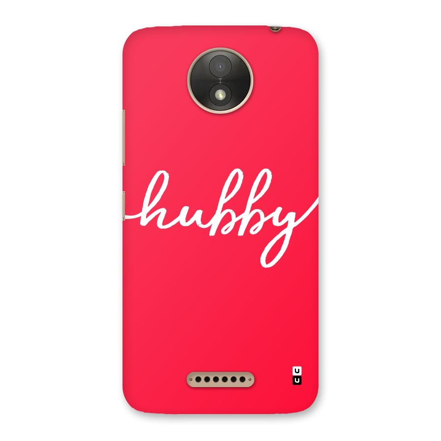 Hubby Back Case for Moto C Plus