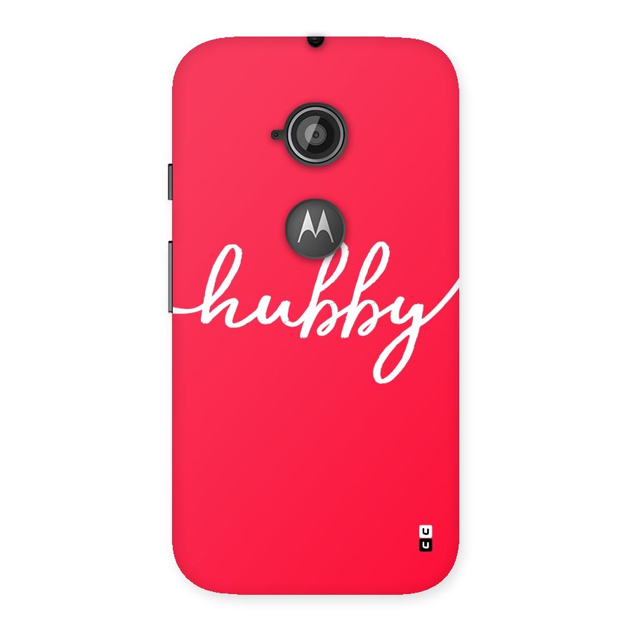 Hubby Back Case for Moto E 2nd Gen