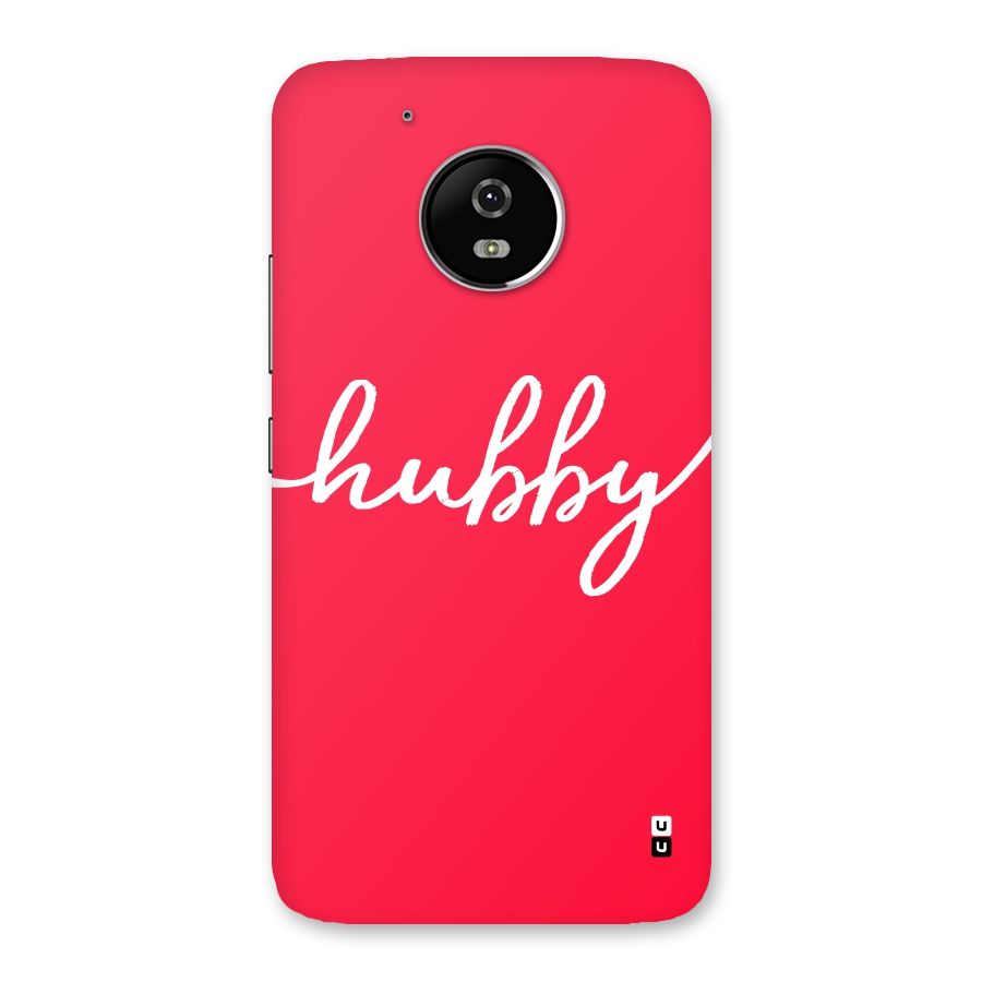 Hubby Back Case for Moto G5
