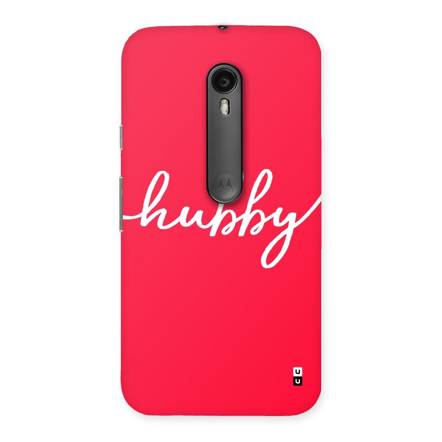 Hubby Back Case for Moto G Turbo