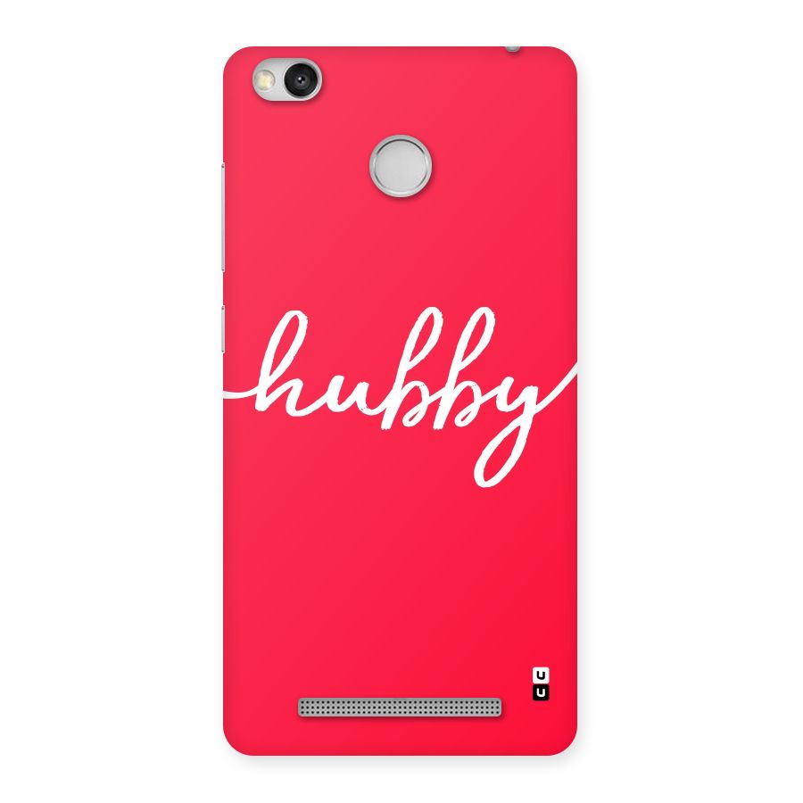 Hubby Back Case for Redmi 3S Prime