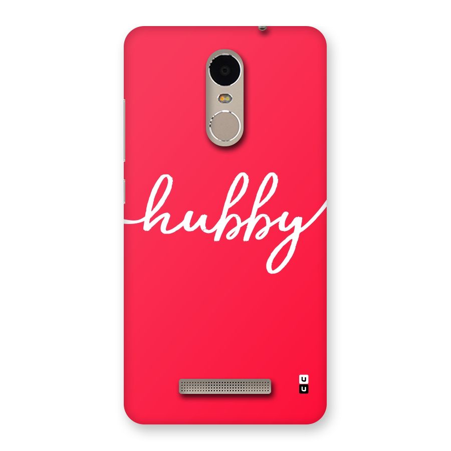 Hubby Back Case for Xiaomi Redmi Note 3