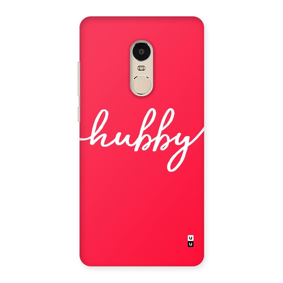Hubby Back Case for Xiaomi Redmi Note 4