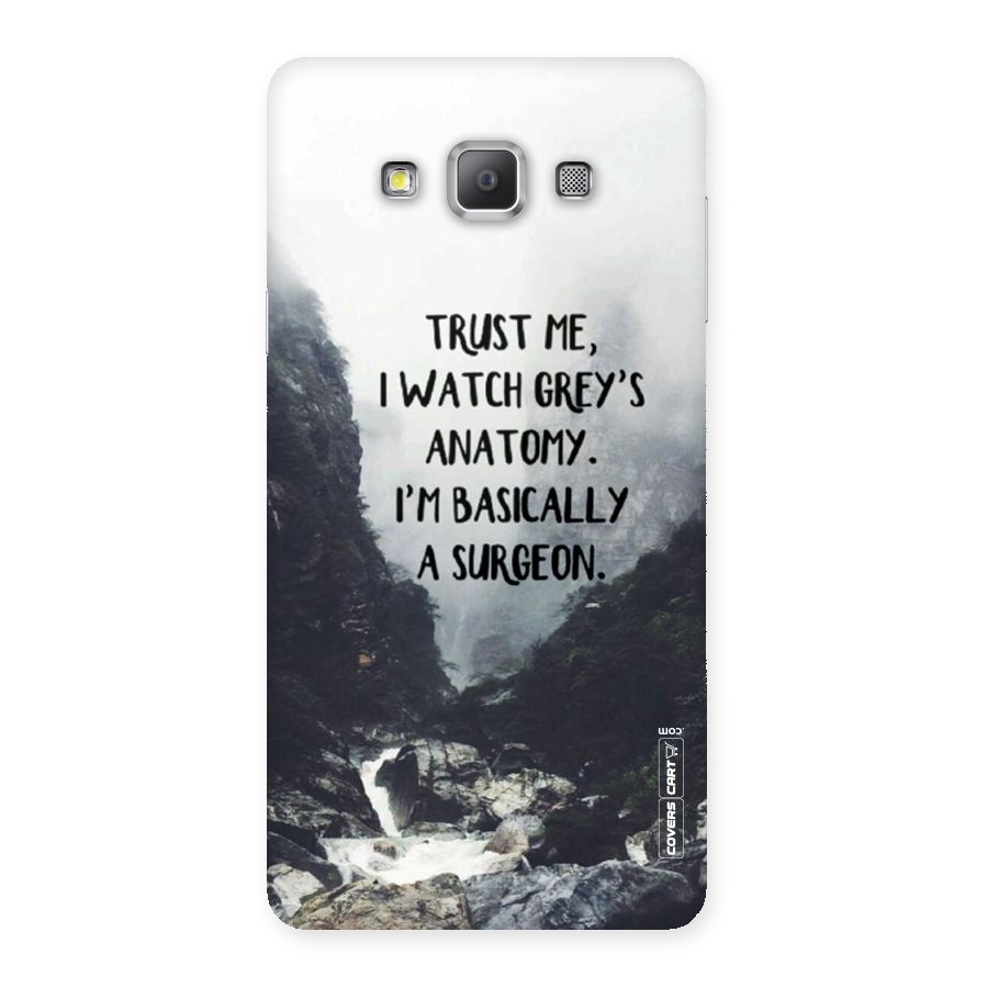 I Am A Surgeon Back Case for Galaxy A7