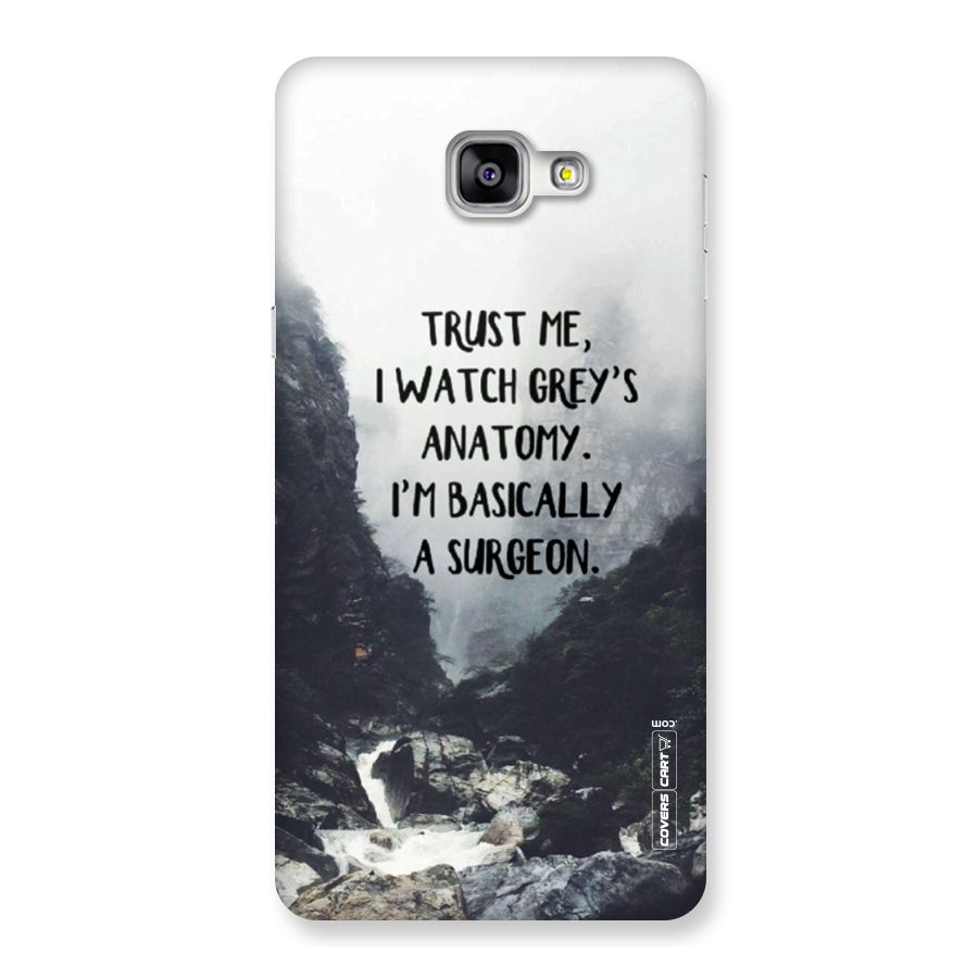 I Am A Surgeon Back Case for Galaxy A9