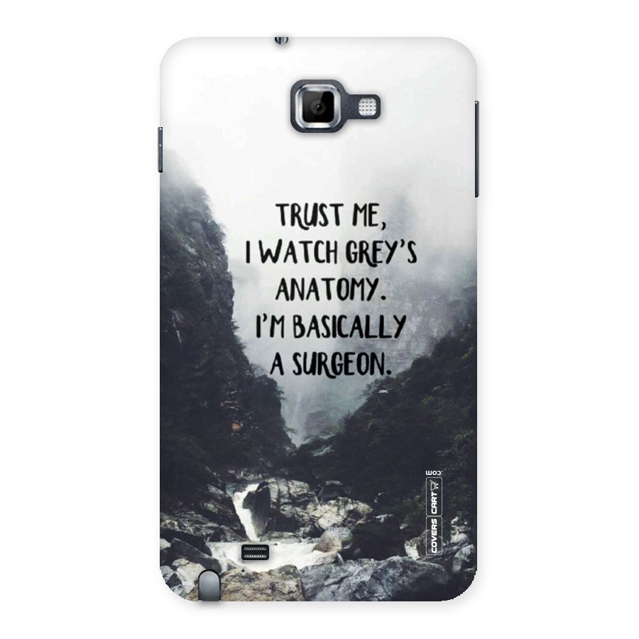 I Am A Surgeon Back Case for Galaxy Note