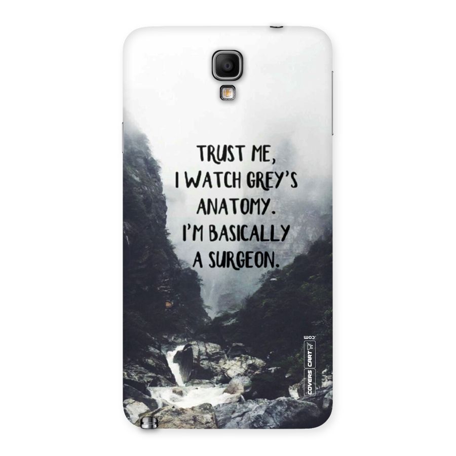 I Am A Surgeon Back Case for Galaxy Note 3 Neo
