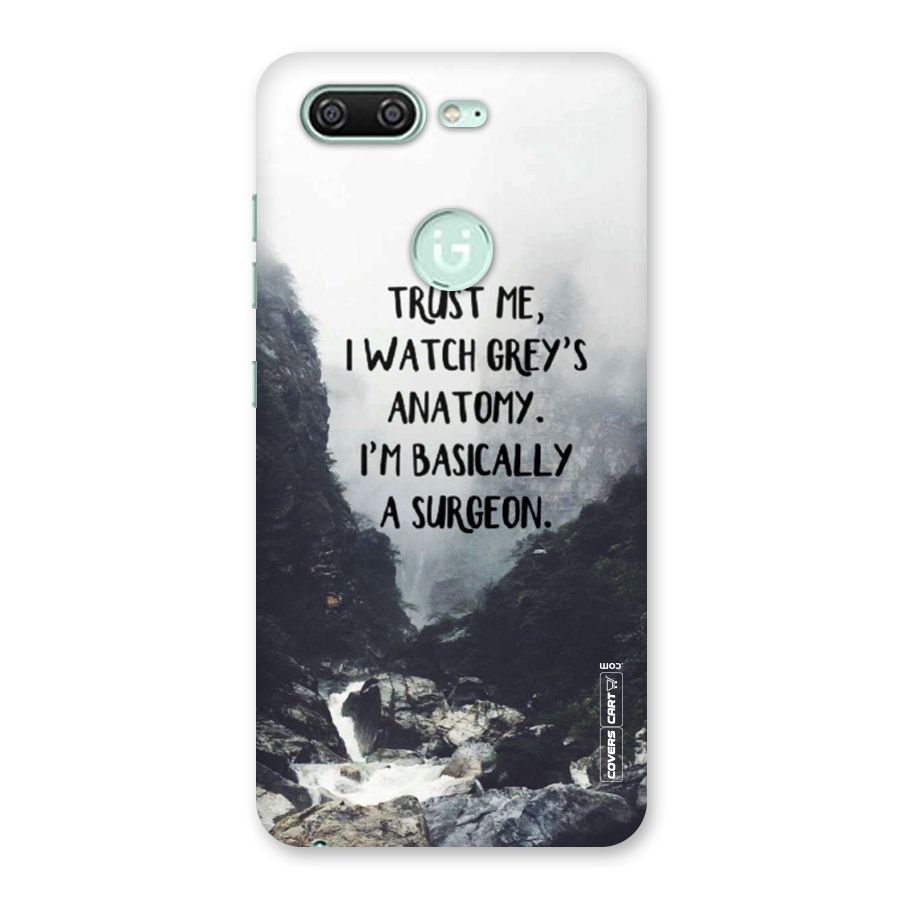 I Am A Surgeon Back Case for Gionee S10