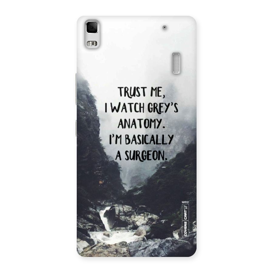 I Am A Surgeon Back Case for Lenovo A7000