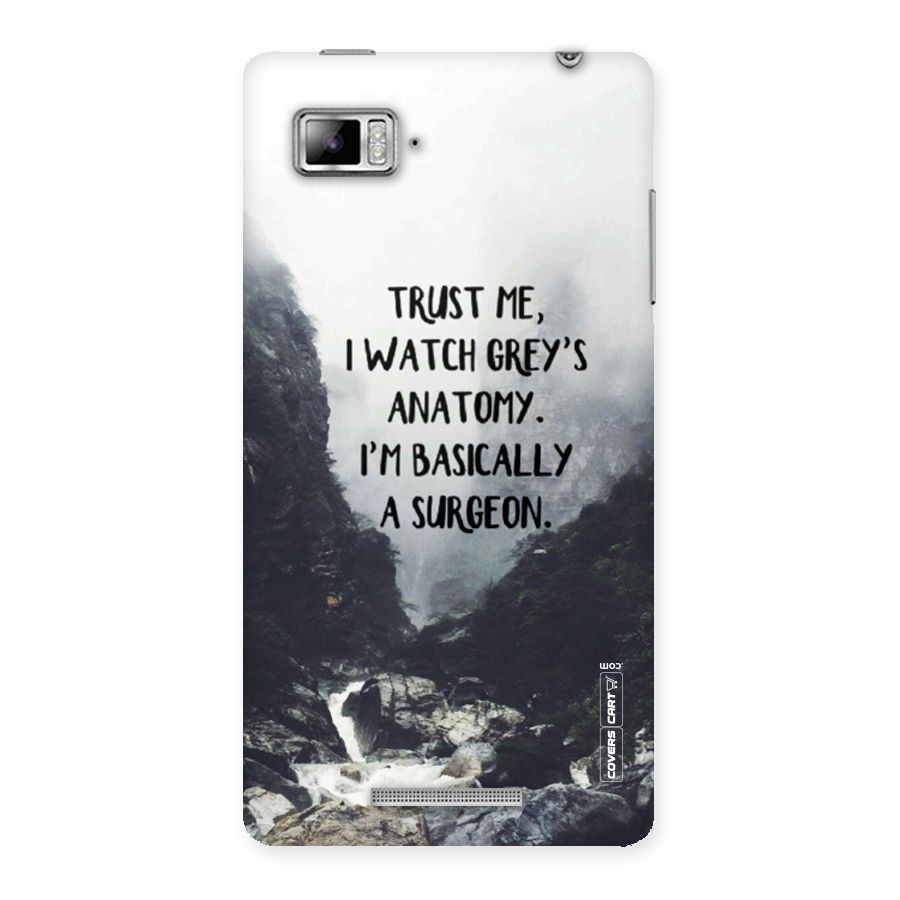 I Am A Surgeon Back Case for Lenovo Vibe Z K910