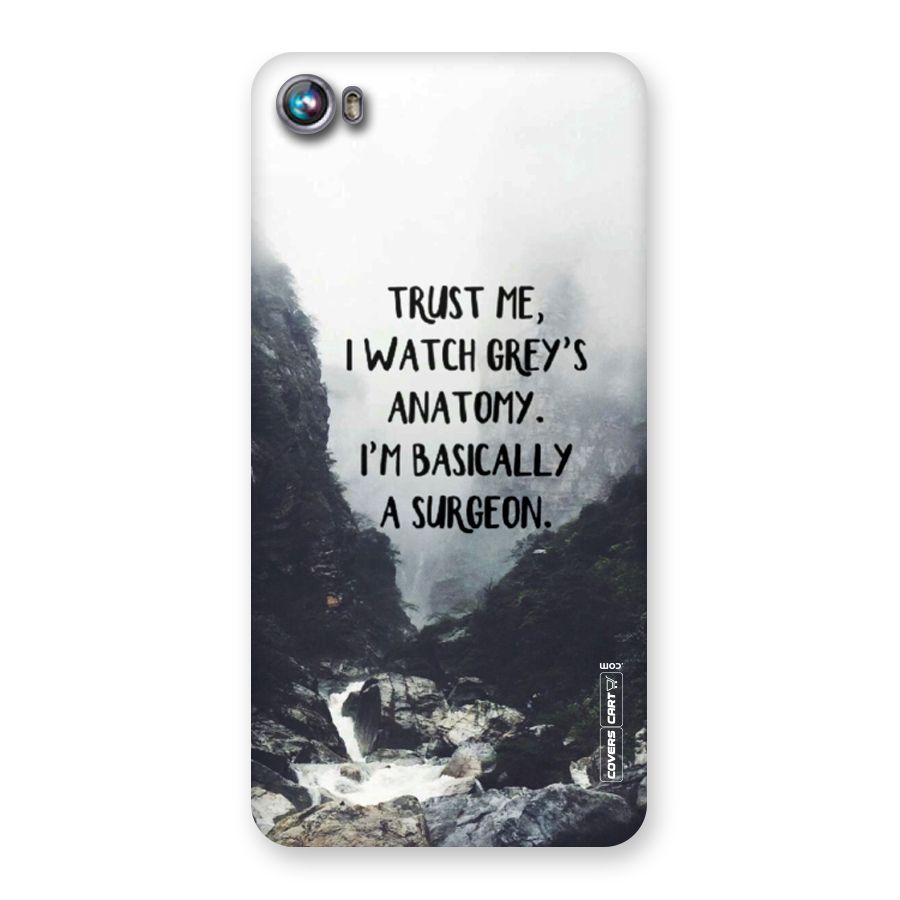 I Am A Surgeon Back Case for Micromax Canvas Fire 4 A107