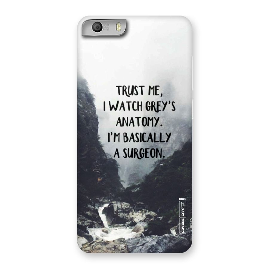 I Am A Surgeon Back Case for Micromax Canvas Knight 2