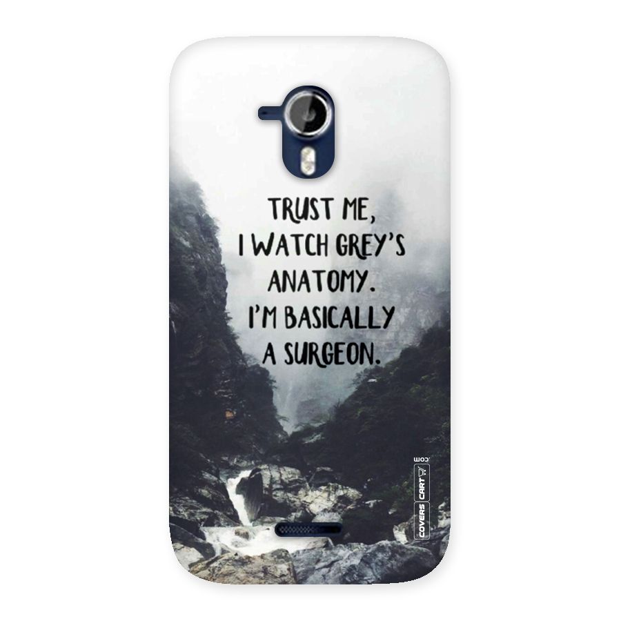 I Am A Surgeon Back Case for Micromax Canvas Magnus A117