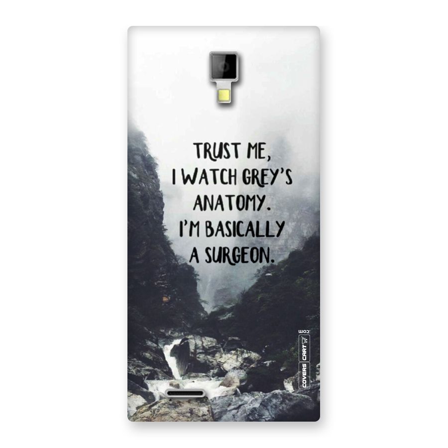 I Am A Surgeon Back Case for Micromax Canvas Xpress A99