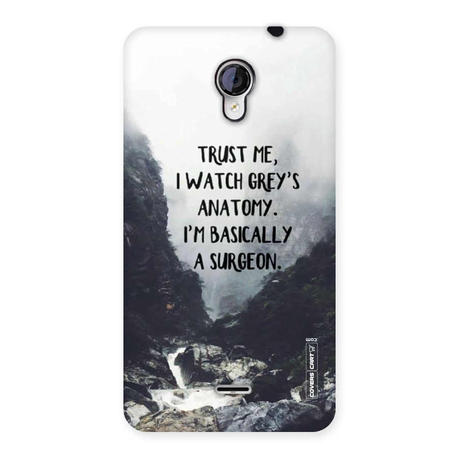 I Am A Surgeon Back Case for Micromax Unite 2 A106