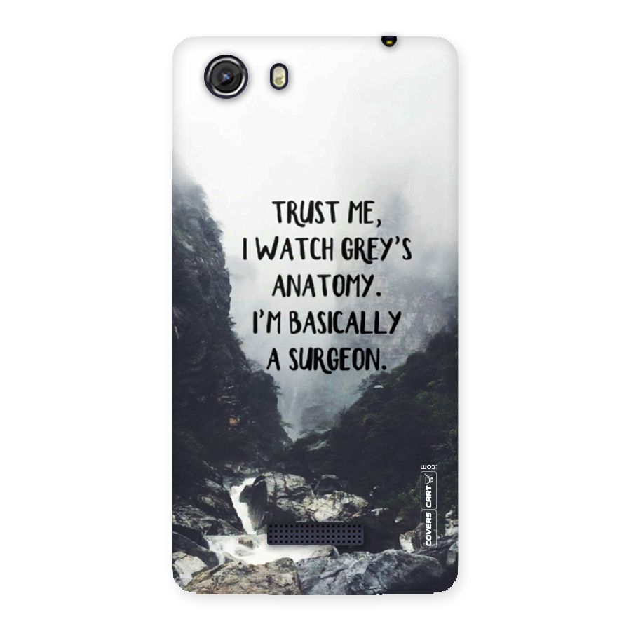 I Am A Surgeon Back Case for Micromax Unite 3