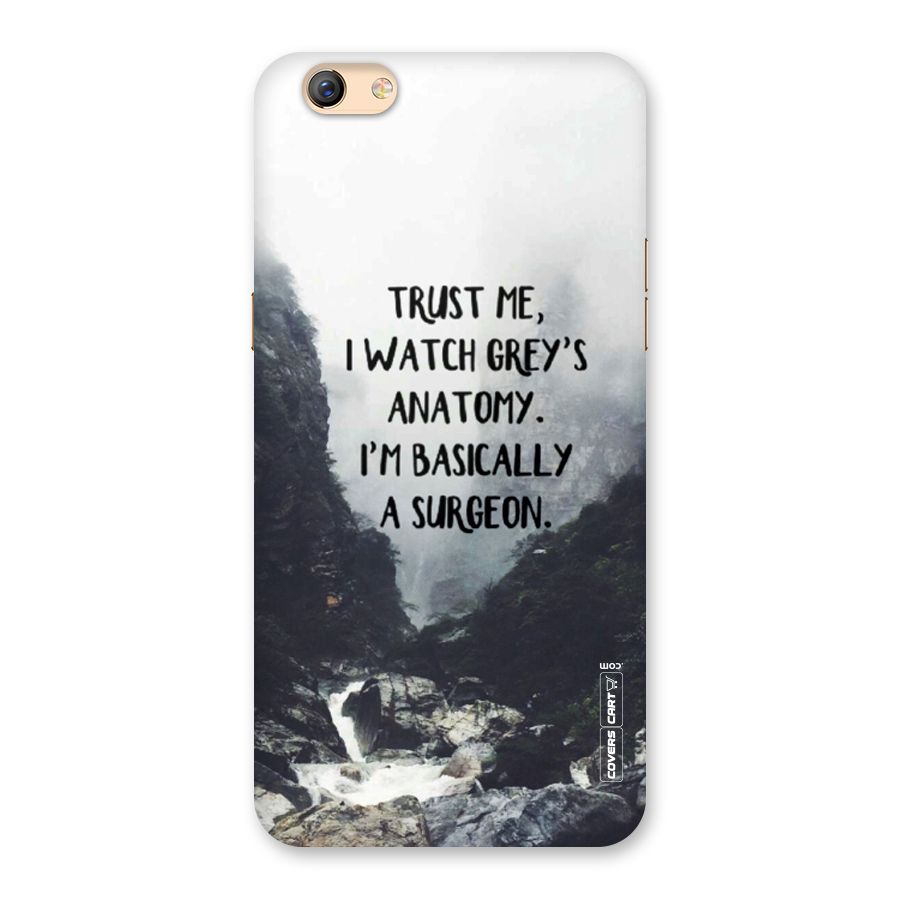 I Am A Surgeon Back Case for Oppo F3 Plus