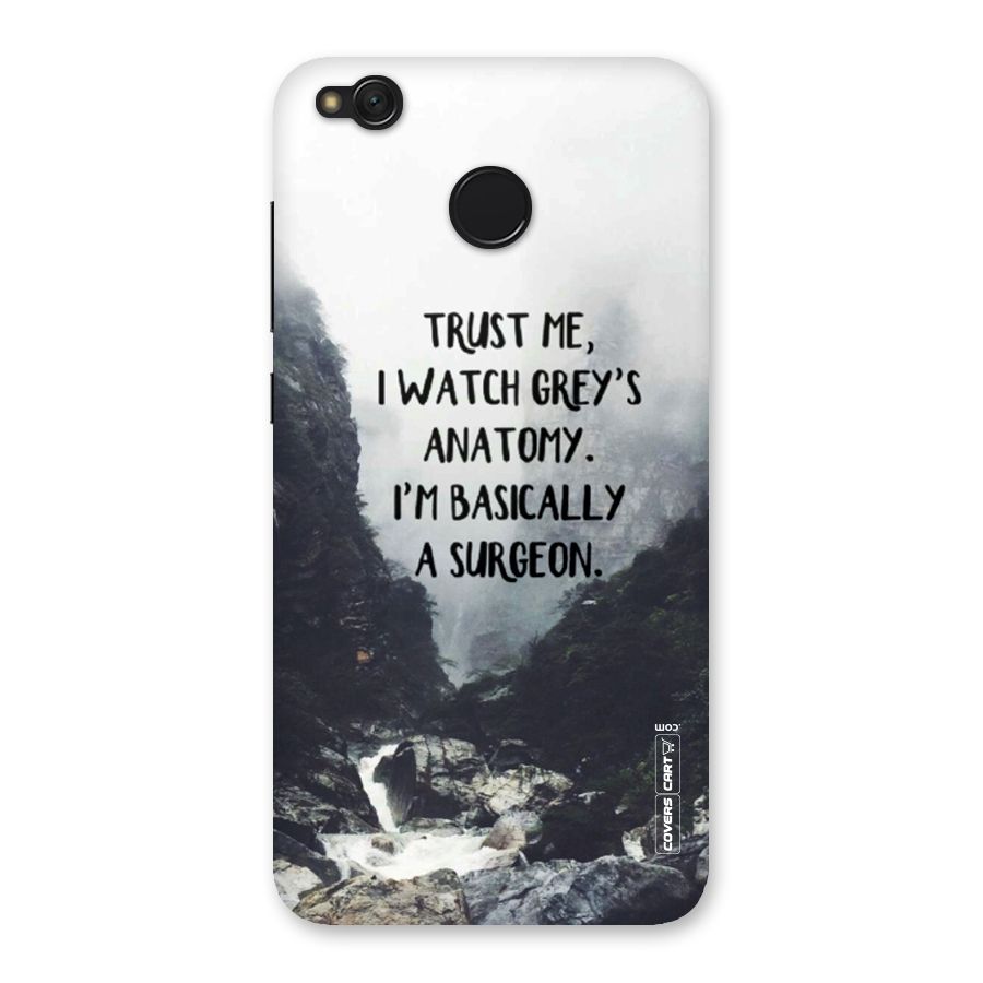 I Am A Surgeon Back Case for Redmi 4