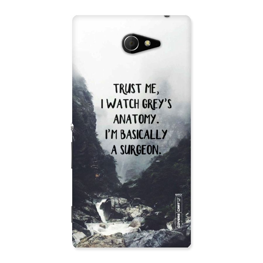 I Am A Surgeon Back Case for Sony Xperia M2