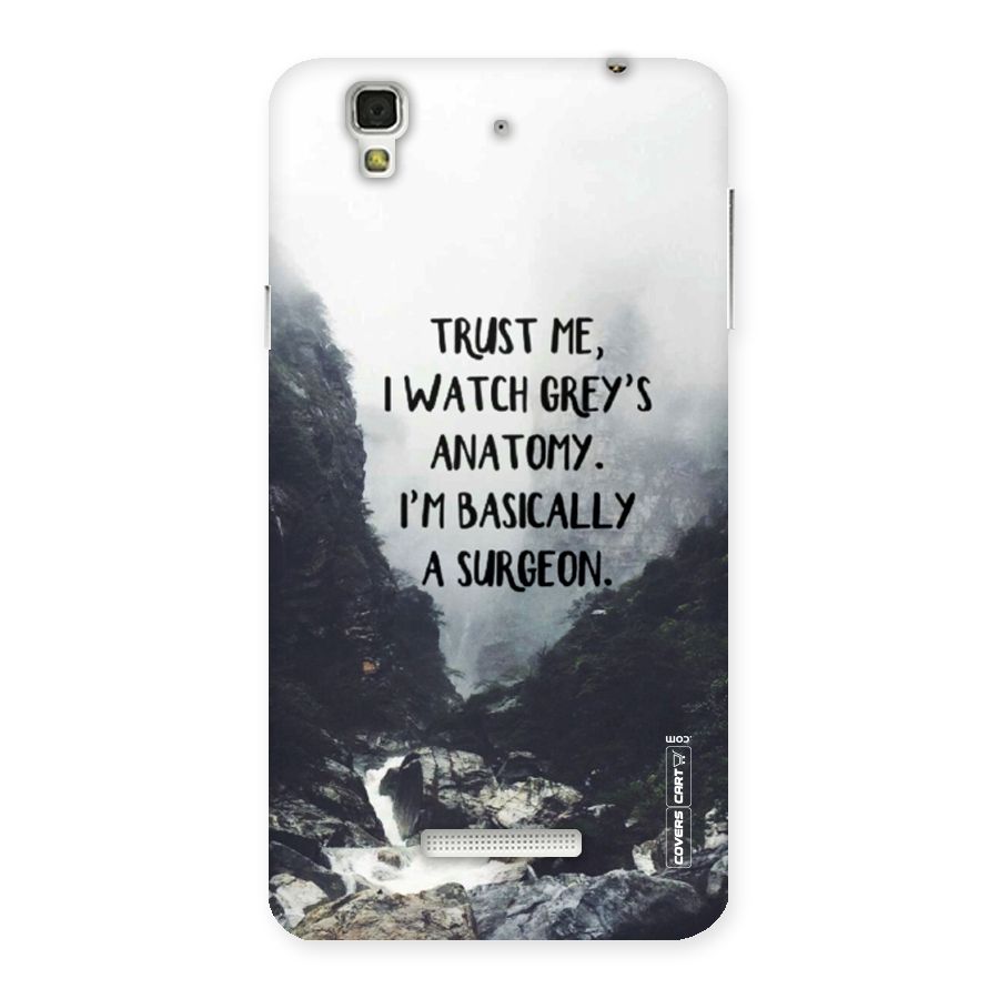 I Am A Surgeon Back Case for Yu Yureka