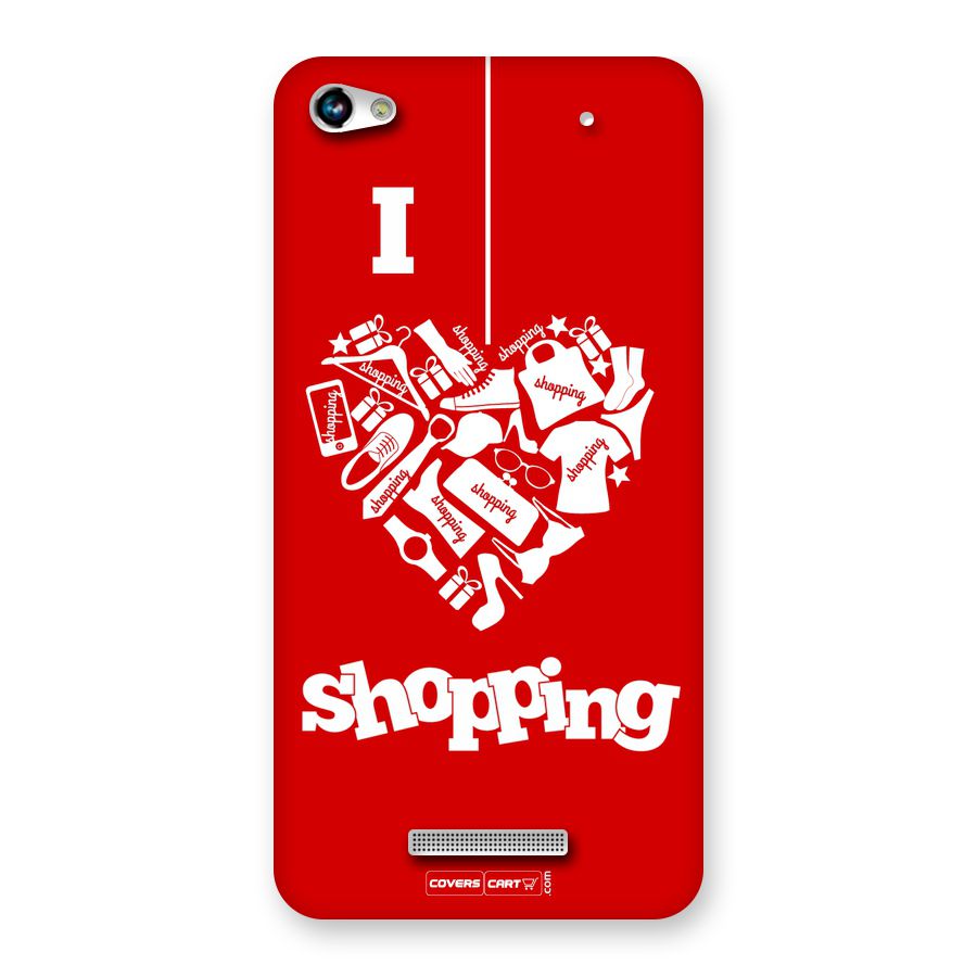 I Love Shopping Back Case for Canvas Hue 2 A316