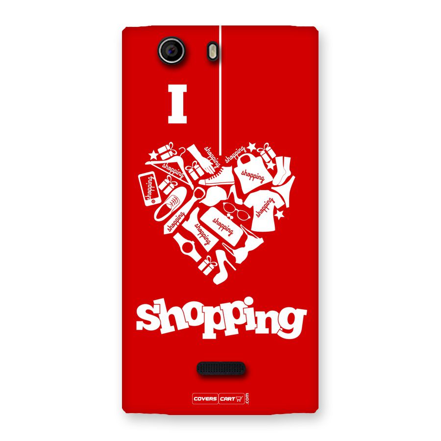 I Love Shopping Back Case for Canvas Nitro 2