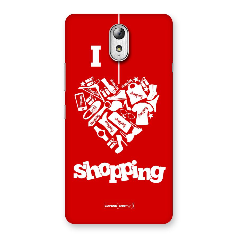 I Love Shopping Back Case for Lenovo Vibe P1M