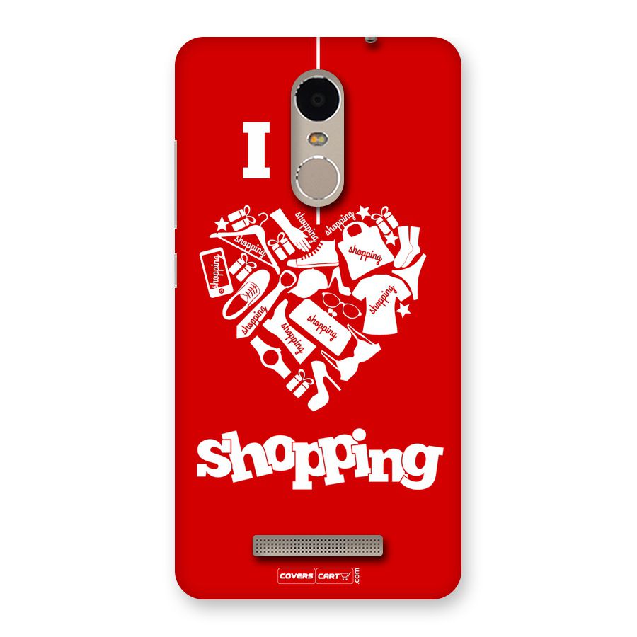 I Love Shopping Back Case for Xiaomi Redmi Note 3